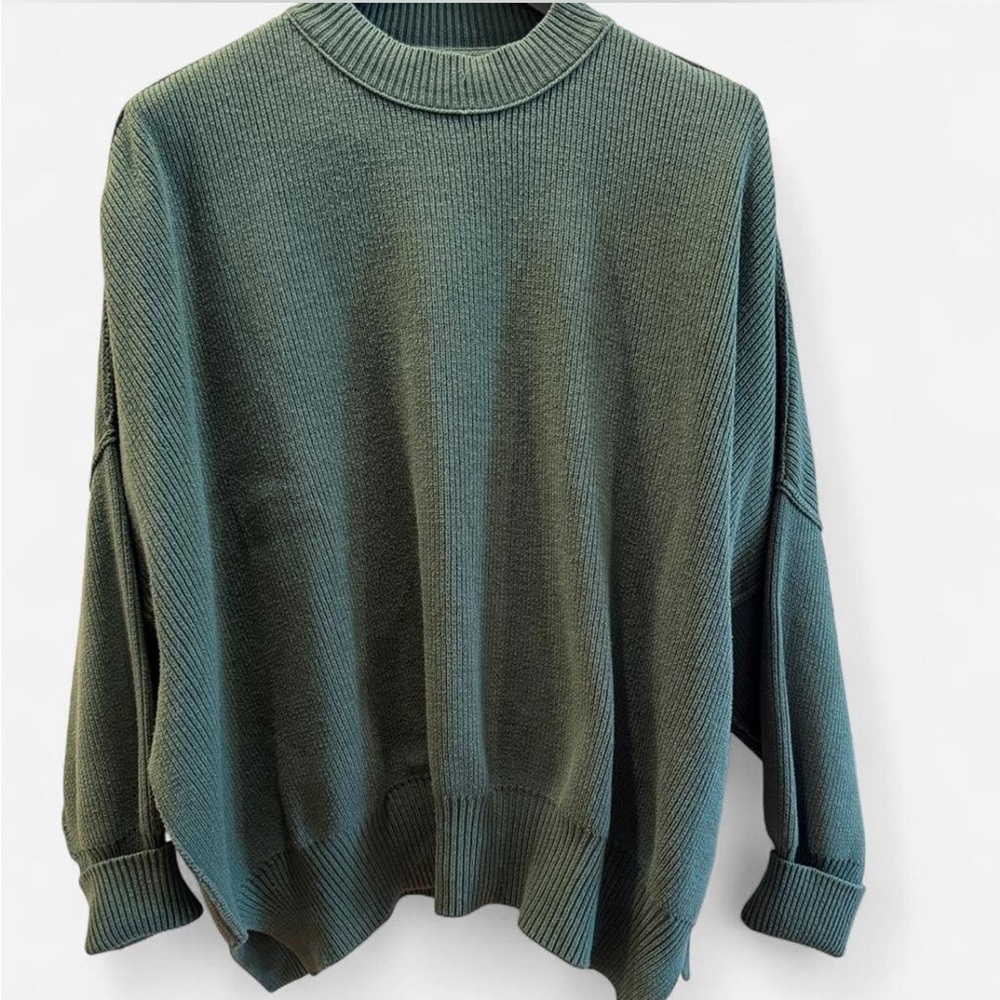 Free People Easy Street Tunic- Hunter Green